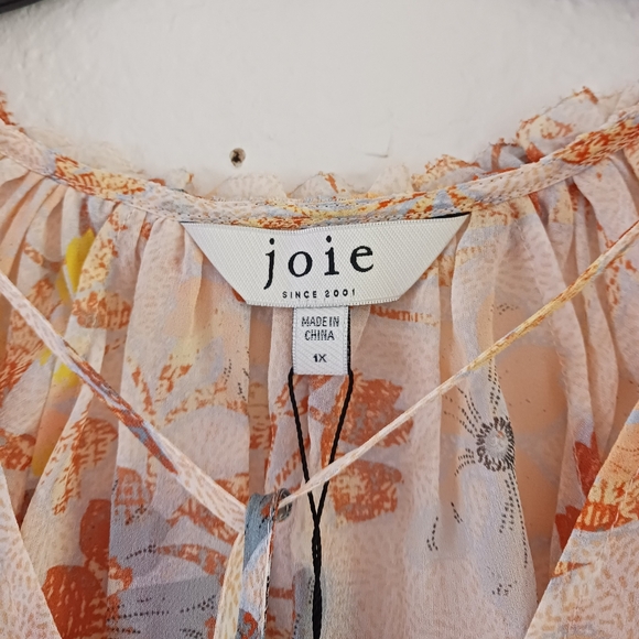 Joie Tezza Short Sleeve‎ Silk Top - Picture 8 of 9